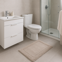 Ver imagem 1 de Tapete Indiano Riade Antiderrapante 50x80cm - Kacyumara - Branco