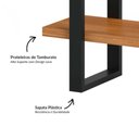 Ver imagem 2 de Estante para Livros Estilo Industrial em Mdf F10 Freijó Preto Fosco Dalla Costa