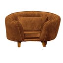 Ver imagem 1 de Poltrona Pet Baby Lady Cães e Gatos Confortável Apartamento Luxo Veludo Terracota