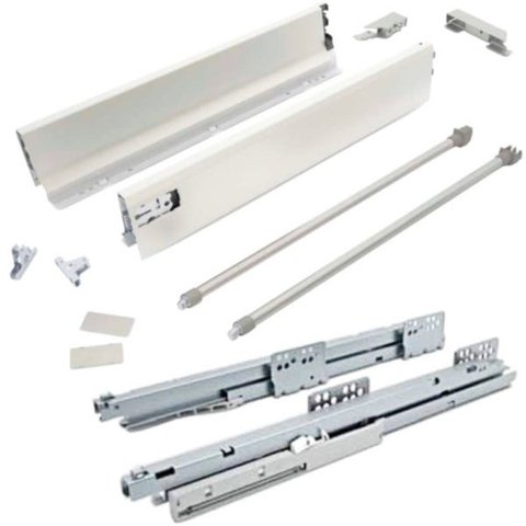 Kit Ten Gaveta Metálica Alta Branca Fgvtn 450mm