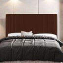 Ver imagem 2 de Kit Cabeceira e Baú Cama Box King Size Grace 195cm Suede Terracota - Abmaza