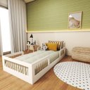 Ver imagem 1 de Cama Infantil Montessoriana Solteiro Duna Zoe Branco