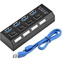 Ver imagem 2 de Hub Usb 3.0 4 Portas 5.0 Gbps Hi-speed com Switch On/off Led Indicador