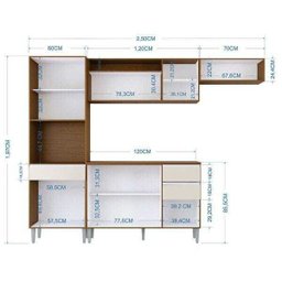 Cozinha Compacta Poquema 4 Peças Vanessa - 2