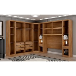 Guarda-roupa Modulado de Casal Safira 002 em Mdf com 12 Portas e 8 Gavetas Clic Móveis - 5