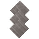Ver imagem 2 de Kit 10 Pisos Tátil Direcional Cinza Pvc 25x25cm / Fita Crepe / Pincel / Cola Kisafix 750g