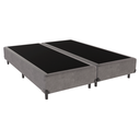 Ver imagem 1 de Cama Box Casal Bipartida Suede Cinza