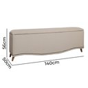 Ver imagem 6 de Calçadeira Sapateira Baú Holanda 1,40 Linho Capuccino - Star Confort