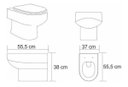 Ver imagem 3 de Assento Sanitário Poliéster Nexo Branco para Roca
