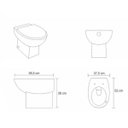 Ver imagem 3 de Assento Sanitário Poliéster Eros Branco para Incepa