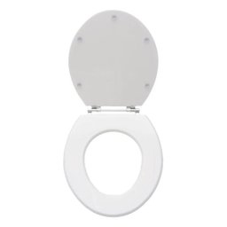 Assento Sanitário Poliéster Convencional Branco para Hervy - 2