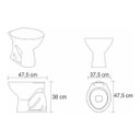 Ver imagem 3 de Assento Sanitário Poliéster Convencional Branco para Hervy