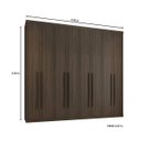 Ver imagem 4 de Guarda-Roupa Casal 8 Portas 4 Gavetas Búzios Poliman Móveis