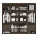 Ver imagem 2 de Guarda-Roupa Casal 8 Portas 4 Gavetas Búzios Poliman Móveis