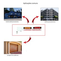 Sinaleira de Veiculos Garagem Bivolt com Led Som e Sensor - 3