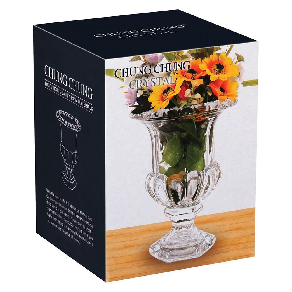 Vaso Para Flores Decoração Sala Quarto Cristal Eco 15x12cm - 6