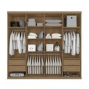 Ver imagem 2 de Guarda-Roupa Casal 8 Portas 4 Gavetas Búzios Poliman Móveis