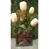 Arranjo Flores TULIPA B Artificial Vaso Vidro Q673 Manoá - 1