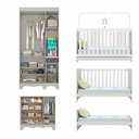 Ver imagem 5 de Quarto de Bebê Completo com Berço Americano 3 em 1 Ternura Multimóveis MP4655 - Off White
