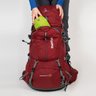 Mochila Cargueira Curtlo Mountaineer 50 + 10 LF HS Impermeável - Vermelho escuro - 9