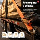 Ver imagem 5 de Cinta de Amarracao com Catraca 021111185005 5000kg Náilon 9m Largura 5cm Laranja Itacorda