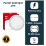 Painel Led Sobrepor 24w Redondo 30x30 Bivolt - 16