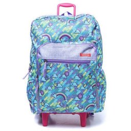 Mochila de Rodinhas Sestini Arco Iris G Azul/Roxa - 1