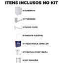 Ver imagem 3 de Gabinete 02 Portas Para Banheiro Com Lavatório + Torneira + Fita Veda Rosca