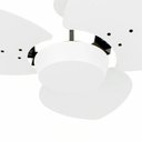 Ver imagem 2 de Ventilador de Teto Com Controle Remoto Natuvent Dahlia No Light 3 Pás Madeira Branco 127v