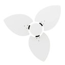 Ver imagem 4 de Ventilador de Teto Com Controle Remoto Natuvent Dahlia No Light 3 Pás Madeira Branco 127v