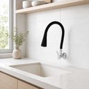 Ver imagem 1 de Torneira Cozinha Parede Lite Flex 2309 C-75 Black - Metrox