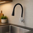 Ver imagem 3 de Torneira Cozinha Parede Lite Flex 2309 C-75 Black - Metrox