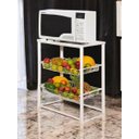 Ver imagem 4 de Fruteira de Chão Branca Base para Microondas Metal Multiuso