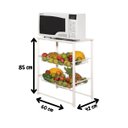 Ver imagem 6 de Fruteira de Chão Branca Base para Microondas Metal Multiuso