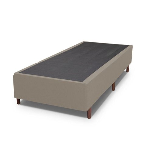 Base Box Queen Size Prince Sued 0,79x1,97x0,32 Bege