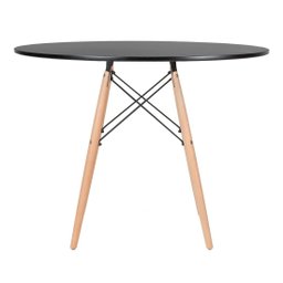 Mesa redonda Eames 100 cm + 4 cadeiras estofadas Eiffel Botonê - 3