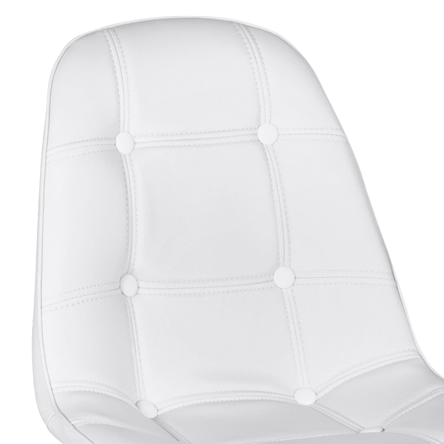 Mesa redonda Eames 100 cm + 4 cadeiras estofadas Eiffel Botonê - 6