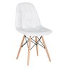 Mesa redonda Eames 100 cm + 4 cadeiras estofadas Eiffel Botonê - 4
