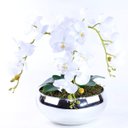 Ver imagem 2 de Arranjo de Orquídea Branca Toque Real Diamond