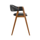 Ver imagem 5 de Banqueta Flórida Assento/encosto Estof. Corda Preta - Amêndoa - Assento Estofado Corano Preto