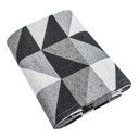 Ver imagem 4 de Tapete Sala Quarto Tecido Jacquard Antiderrapante 1.35m X 1.00m:dallas Preto