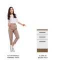 Ver imagem 5 de Balcão Armário de Cozinha 40 cm 3 Gavetas Rustic/Branco Agata Madesa
