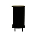 Ver imagem 4 de Aparador Buffet R-635 Moderno 2 Portas sem Gavetas MDF-MDP 90cm Preto Ditália Móveis