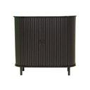 Ver imagem 7 de Aparador Buffet R-635 Moderno 2 Portas sem Gavetas MDF-MDP 90cm Preto Ditália Móveis