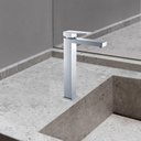 Ver imagem 2 de Torneira Banheiro Mono-comando Luxo Moderna de Cuba Acabamento: Premium; Cor: Prata