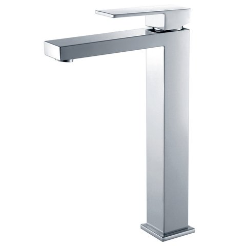 Torneira Banheiro Mono-comando Luxo Moderna de Cuba Acabamento: Premium; Cor: Prata