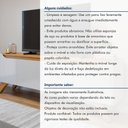 Ver imagem 2 de Rack Atenas para TV até 75 pol. 180 cm Off White/Naturalle - Mavaular