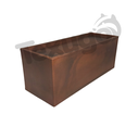 Ver imagem 6 de Vaso Floreira Jardineira Flat Polietileno 77x29x29cm Japi - Aço Corten