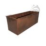 Vaso Floreira Jardineira Flat Polietileno 77x29x29cm Japi - Aço Corten - 1