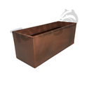 Ver imagem 1 de Vaso Floreira Jardineira Flat Polietileno 77x29x29cm Japi - Aço Corten